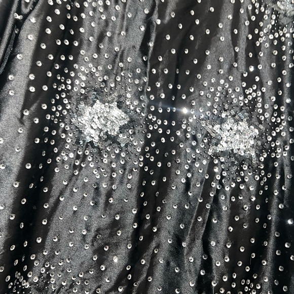 Topshop Black Star Embroidered Sequin Kimono - Picture 4 of 9